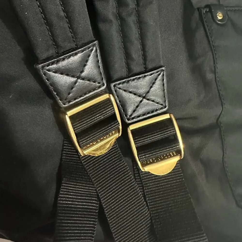 EUC Marc Jacobs‎ Nylon Varsity Black/Gold Tone Backpack